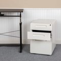 Flash Furniture 3 Drawer Filing Cabinet, White HZ-AP535-01-W-GG